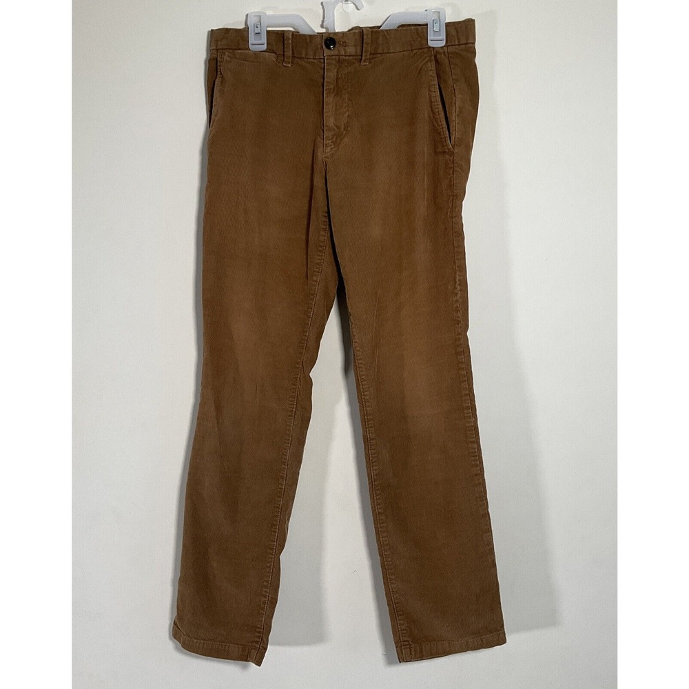 Brown Corduroy Pants Slim Fit 31x30 Classic Forestcore Academia Workwear